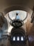 Beautiful bronze chandelier in the Christian Church