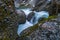 Beautiful Buchenegger Waterfall in the Allgau Alps