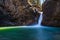 Beautiful Buchenegger Waterfall in the Allgau Alps