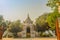 Beautiful Buddhist temple entrance gate to church at Wat Ram Poeng (Tapotaram) temple, Chiang Mai, Thailand. Wat Rampoeng is one o