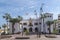 The beautiful building of the Delegacion del Gobierno En Fuerteventura in Puerto del Rosario, Canary Islands, Spain