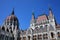 The beautiful building of Hungarian Parliament of Budapest