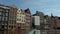 The beautiful buildings around the canals of Amsterdam