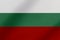 Beautiful Bulgaria waving flag illustration