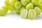 Beautiful a bunch of Shine Muscat green grape isolated on white background