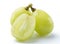 Beautiful a bunch of Shine Muscat green grape isolated on white background