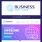Beautiful Business Concept Brand Name connected, online, world