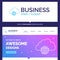 Beautiful Business Concept Brand Name network, city, globe, hub