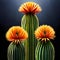 Beautiful cactus in the desert - ai generated image