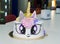 Beautiful cake in the form of a fabulous unicorn