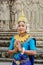 Beautiful Cambodian dancer at Ankor Wat in northern Cambodia, Asia