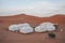 Beautiful camp in the Erg Chebli desert in Morocco