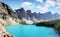 Beautiful Canadian Mountains and Lake, Summer Landscape Scene