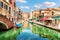 Beautiful canal in Cannaregio district of Venice, Italy