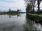 Beautiful Canal in France with a lot of water and a giant walk