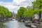 Beautiful canal in Red District, Amsterdam