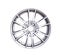 Beautiful car wheel in the form of rays on a white background, isolate, style