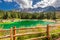 Beautiful Carezza lake in summer, Dolomites, Italy