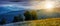 Beautiful Carpathian panorama time concept
