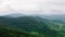 Beautiful Carpathians mountains aerial panorama, Ukraine