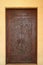 Beautiful Carving Pattern of a Mosque Wooden Door