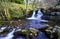 Beautiful cascades, Afon Caerfanell river, Blaen-y-Glyn