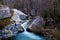 Beautiful cascades of the Verrino river, Molise, Italy