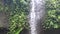 Beautiful cascading waterfall in the tropical jungle,