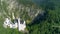 Beautiful Castle Alps Neuschwanstein Aerial 4k