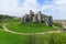 Beautiful castle in Ogrodzieniec near Krakow in spring, Poland