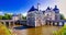 Beautiful castles of Loire valley - elegant Chateau de Serrant.