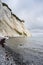 Beautiful chalk cliffs at Mons Klint in Denmark