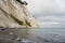 Beautiful chalk cliffs at Mons Klint in Denmark