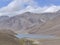 Beautiful chandra taal lake surrounded by hills on all sides