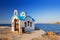 Beautiful chapel on the coast of Crete