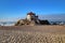 Beautiful chapel in the sea called Senhor da Pedra in Porto