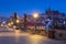 Beautiful Charles bridge in Prague at dawn, Czech Republic