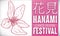 Beautiful Cherry Blossom in Hand Drawn Style for Hanami Festival, Vector Illustration