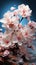 Beautiful Cherry Blossom Sakura Pink Flowers Background Selective Focus