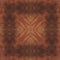 Beautiful cherry crotch veneer wooden square panel, dark brown wood color with abstract centered grain pattern