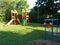 Beautiful children`s Playground. Swings, slides and other entertainment are waiting for children in this place. Details and close-
