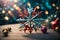 Beautiful Christmas decoration with a snowflake star - cchristmas theme