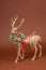 Beautiful Christmas figurine bronze Scandinavian deer