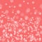 Beautiful Christmas image . White snow flakes on a pink background. abstract Pattern .