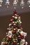 Beautiful Christmas tree with amazing and elegant decorations on it.
