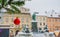 Beautiful Christmas tree at famous main square Hauptplatz , in winter, in the city center of Graz, Styria region, Austria.