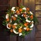 Beautiful Christmas wreath door decoration