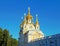 A beautiful church in Peterhof, Russia