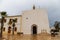 The beautiful church of Sant Francesc Xavier village in Formentera island, Spain