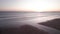 Beautiful cinematic beach landscape at sunset